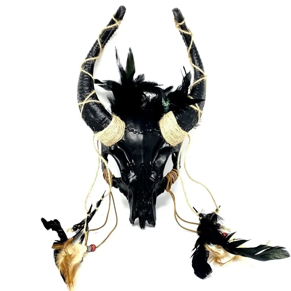 Krampus Ram Goat Demon with Horns Devil Halloween Masquerade Masks Party